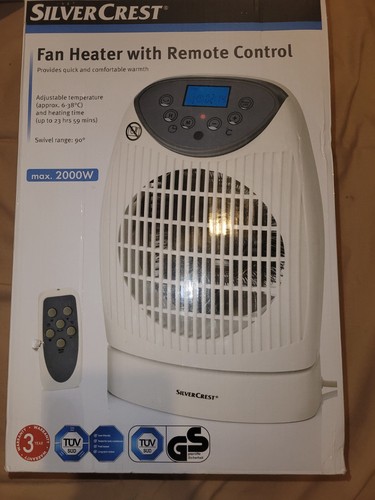 Silvercrest 2000w fan heater - fan, +