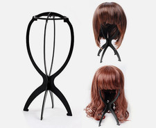 Black wig display stand - black,
