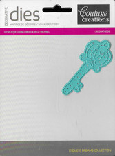 Couture Creations Baroque Key cutting die for cardmaking, scrapbooking, crafts