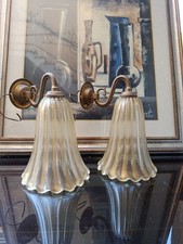 Pair Venini Murano Glass