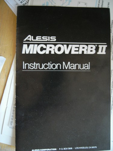 Alesis manual for microverb - ,