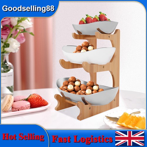 Tiers ceramic fruit bowls - fruit,