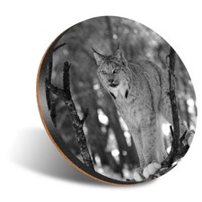 1 x Round 12cm Coaster - BW -