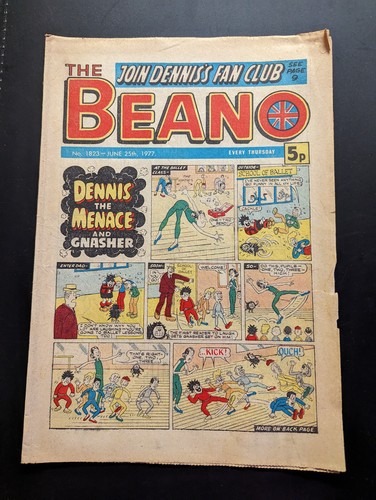 Beano comic 1823 - comic, 25th