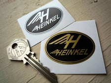 HEINKEL 50mm Pair STICKERS Microcar Kabine Aircraft Moped Perle Scooter Tourist