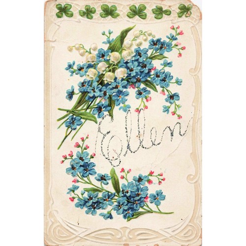 Antique 1915 floral - 1915, postcard