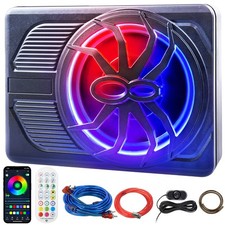 1000W 10inch Car Subwoofer Under-Seat Sub Woofer Speaker Stereo Slim Amplifier