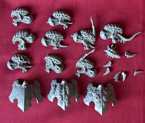 Tyranid heads and carapace - heads,