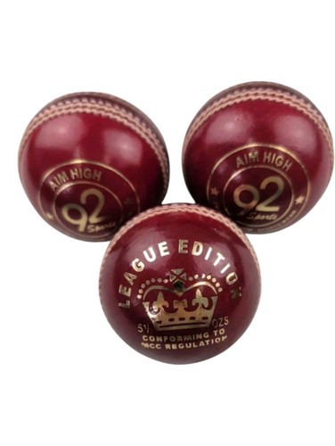 Red leather cricket - red,