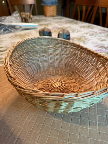 Oblong wicker basket - 1/2", x