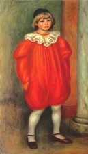 Pierre Auguste Renoir A4 Photo the clown claude ranoir in clown costume 1909