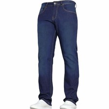 Ex-M&S Mens Basic Straight Leg Stretch Jeans Denim Slim Fit Work Pants New
