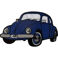 Blue Car Iron Sew On Repair