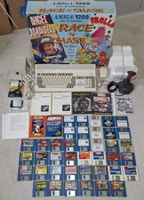 Commodore Amiga 1200 computer, Race 'N' Chase box, PiStorm32, 350MB RAM, WHDLoad