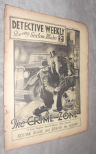 DETECTIVE WEEKLY. AUG 19th 1933. CRIME & MYSTERY STORY MAGAZINE. ILLUSTRATED
