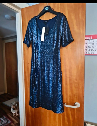 Joanna hope blue sequin neck - joanna,
