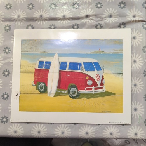 Red campervan martin - red,