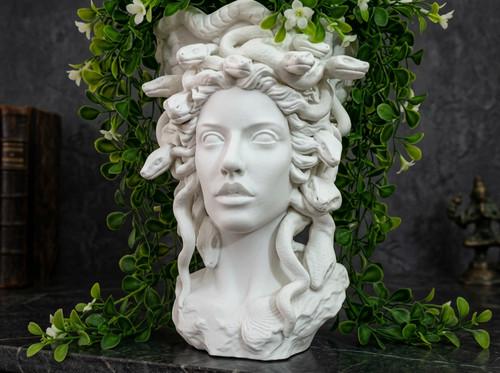 Medusa bust statue greek - statue,