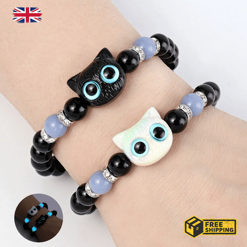 Matching cat couple - matching, bracelets