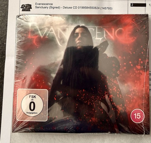 Evanescence signed sanctuary - evanescence,