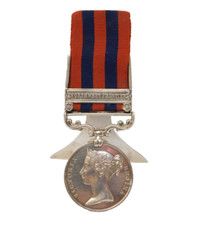 Indian General Service Medal 1854 Sterling Silver Place Setting Conversion 1907