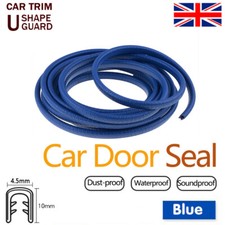 4.5M Blue Car Door Luggage Trunk Safe Edge Protector Soundproof U Shape Strip