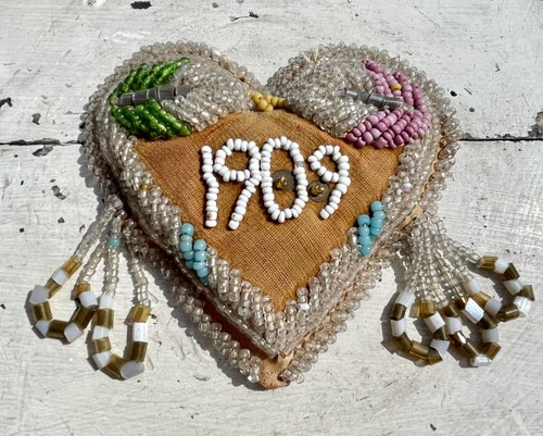 Antique sweetheart pin cushion - sweetheart,