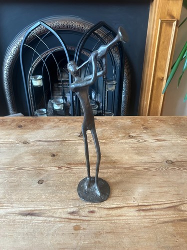 Bronze brutalist sculpture - brutalist,