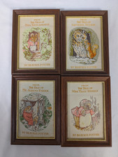 4x J. & J. Cash Ltd. Beatrix Potter Framed Woven Illustrations