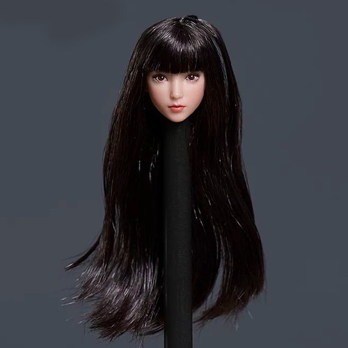 Female head sculpt long - head,