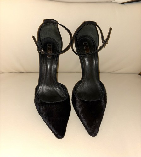 Schutz black strappy stiletto - black,