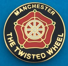 NORTHERN SOUL BADGE - THE TWISTED WHEEL MANCHESTER - 20MM DIA