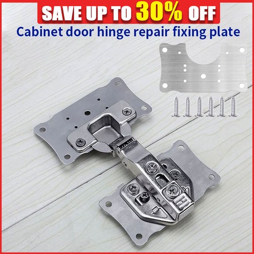 Cabinet hinge repair plate - cabinet,