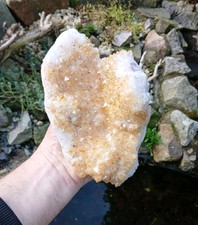 Citrine Quartz Crystal Cluster