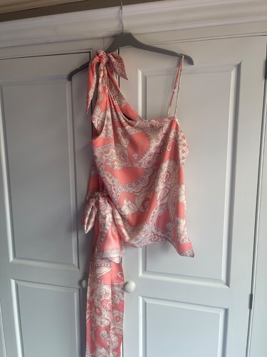Pink salmon zara - paisley, print