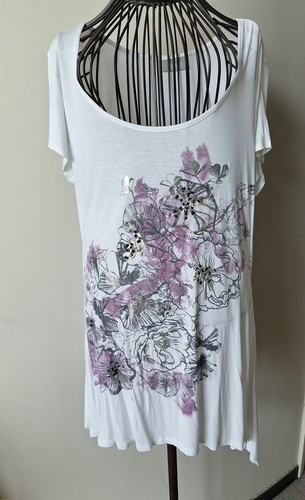 Wallis pink white - white, floral