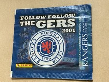 2001 Panini Rangers FC Follow The Gers Sealed Sticker Pack Ultra Rare Scotland