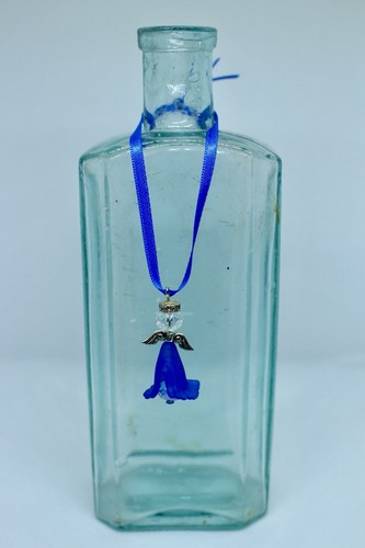 Handmade glass hanging fairy
