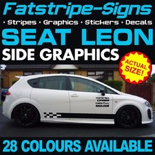 to fit SEAT LEON GRAPHICS STRIPES STICKERS DECALS FR K1 CUPRA R COPA 310 1.6