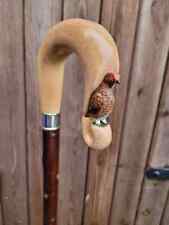 Wooden walking stick hand