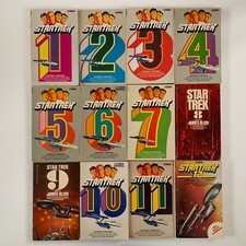 Star Trek Books 1-12 Paperback James Blish Bantam Corgi Vintage Collectables