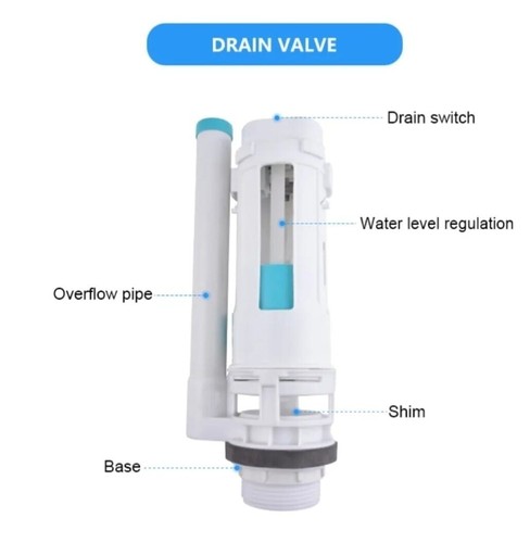 Toilet dual flush valve - toilet,
