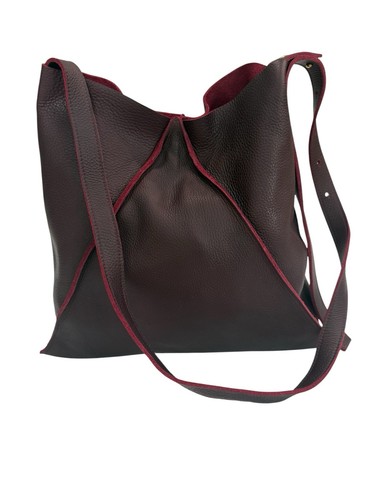 Oliveve burgundy genuine - burgundy,