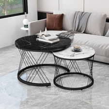 Round Coffee Tables Set of 2