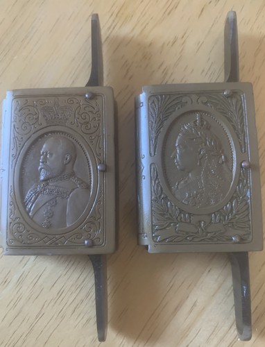 Pair antique bakelite vesta - antique,