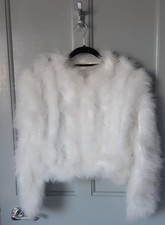 Marabou Fur Jacket Size Medium