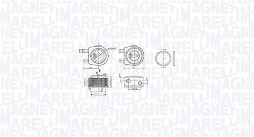 Engine oil cooler - oil, for