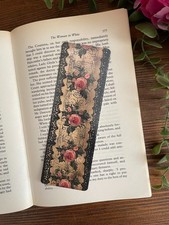 Pink Rose Lace Bookmark –