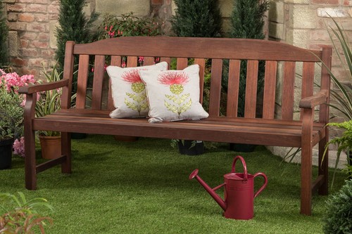 Seater wooden garden bench - 3,