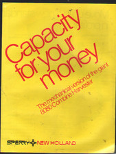 New Holland "8080" Combine Brochure Leaflet